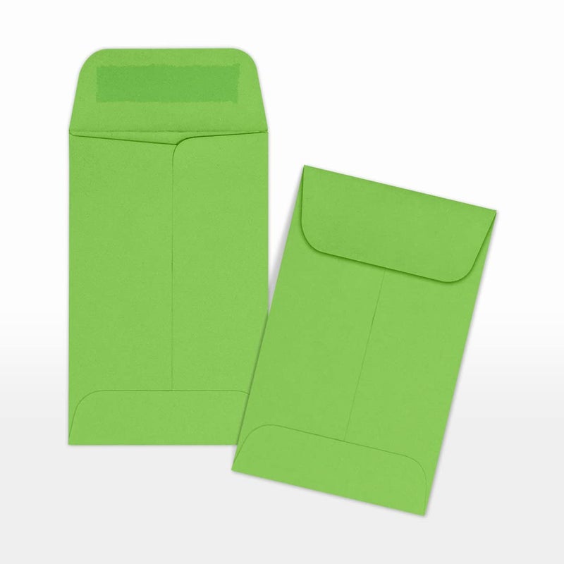 Envelopes.com LUXPaper Coin Envelopes, Limelight, 2 1/4-Inch x 3 1/2-Inch, 50-Count - Image 4